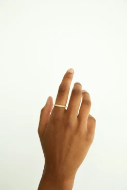ADJUSTABLE ZIRCONIA BEADED RING