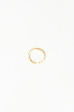 ADJUSTABLE ZIRCONIA BEADED RING