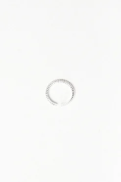 ADJUSTABLE ZIRCONIA BEADED RING