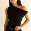 ASYMMETRIC OFF THE SHOULDER TANK