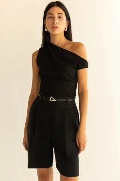 ASYMMETRIC OFF THE SHOULDER TANK