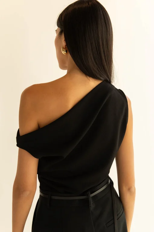 ASYMMETRIC OFF THE SHOULDER TANK