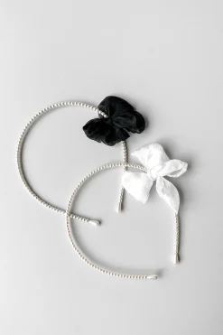 BEADED HEADBAND WITH BOW