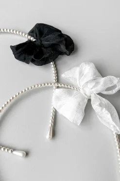 BEADED HEADBAND WITH BOW