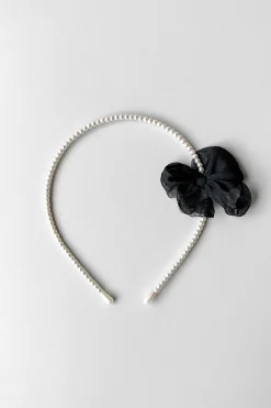 BEADED HEADBAND WITH BOW