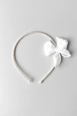 BEADED HEADBAND WITH BOW