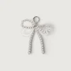 BEADED RIBBON BAG CHARM