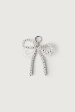 BEADED RIBBON BAG CHARM