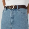 BELT WITH OVAL BUCKLE