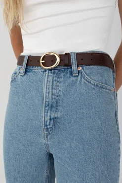 BELT WITH OVAL BUCKLE