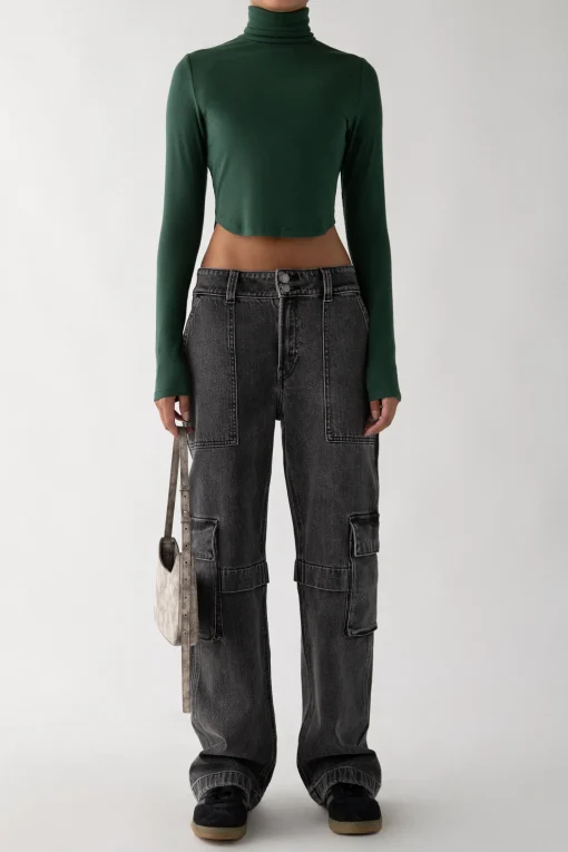 BLACK WASH CARGO JEAN