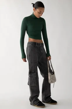 BLACK WASH CARGO JEAN