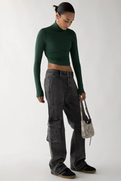 BLACK WASH CARGO JEAN