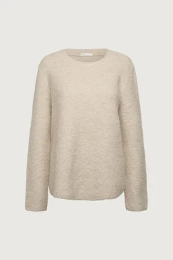 BOUCLE KNIT CREWNECK SWEATER