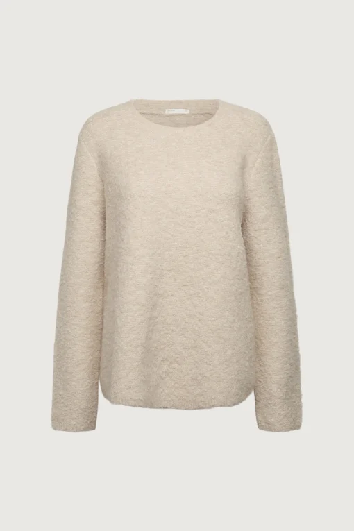 BOUCLE KNIT CREWNECK SWEATER