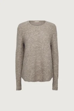 BOUCLE KNIT CREWNECK SWEATER