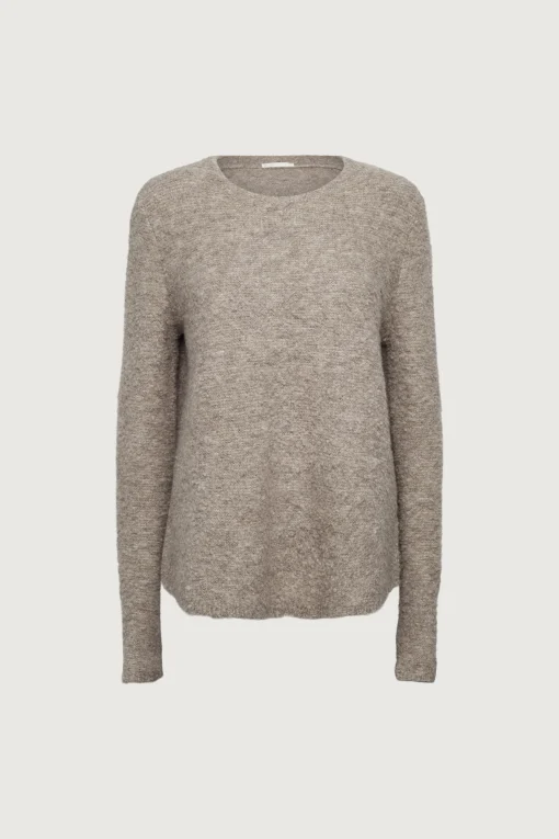 BOUCLE KNIT CREWNECK SWEATER
