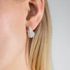 BUBBLE DROP EARRING WITH STONE DETAIL