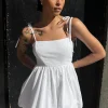 BUBBLE HEM MINI DRESS