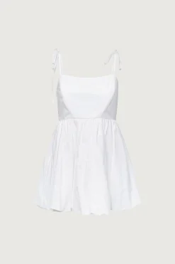 BUBBLE HEM MINI DRESS