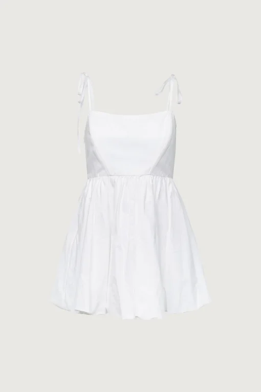 BUBBLE HEM MINI DRESS
