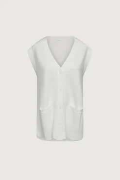 BUTTON FRONT SWEATER VEST