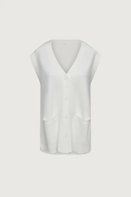 BUTTON FRONT SWEATER VEST