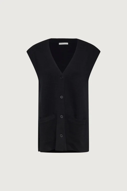 BUTTON FRONT SWEATER VEST