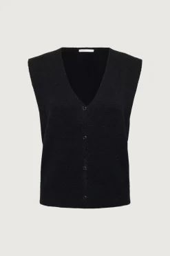 BUTTON FRONT SWEATER VEST