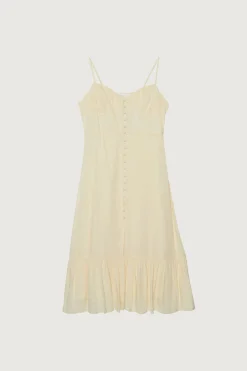 BUTTON UP MIDI DRESS