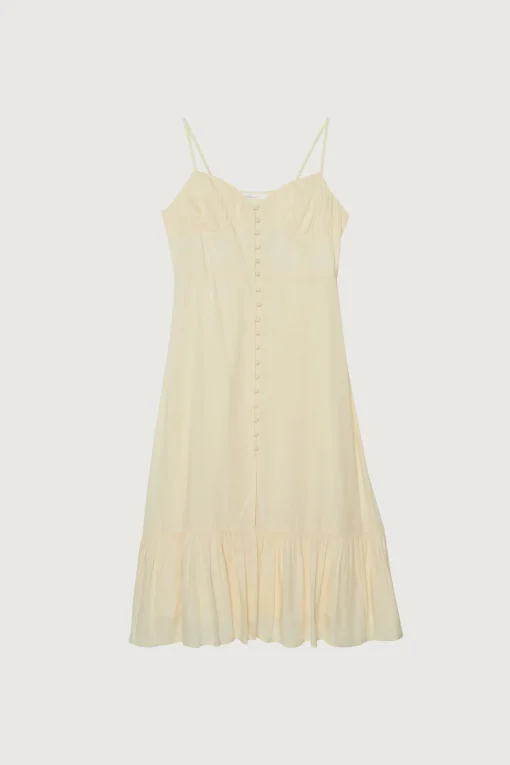 BUTTON UP MIDI DRESS