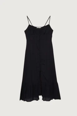 BUTTON UP MIDI DRESS