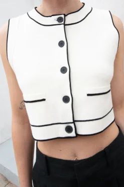 BUTTON UP SWEATER VEST