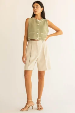 BUTTON UP SWEATER VEST