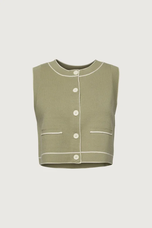 BUTTON UP SWEATER VEST