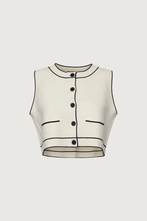 BUTTON UP SWEATER VEST