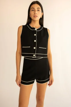 BUTTON UP SWEATER VEST