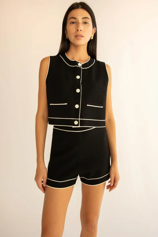 BUTTON UP SWEATER VEST