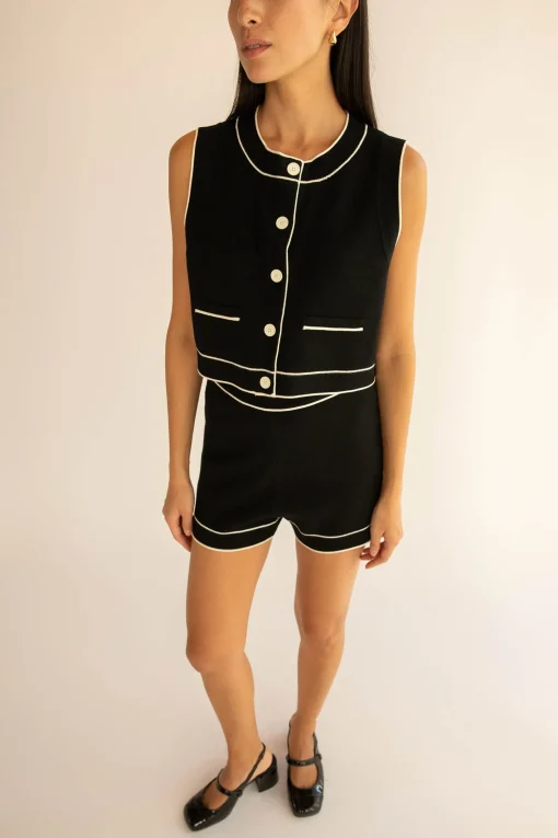 BUTTON UP SWEATER VEST