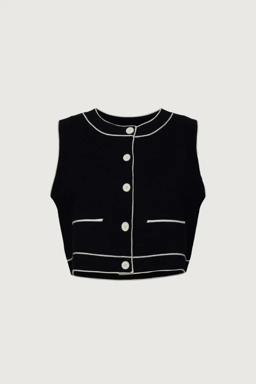 BUTTON UP SWEATER VEST