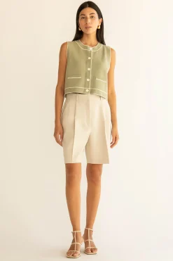 BUTTON UP SWEATER VEST