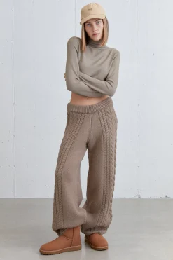CABLE KNIT PANT