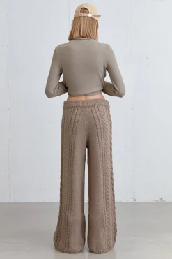 CABLE KNIT PANT