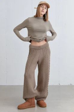 CABLE KNIT PANT