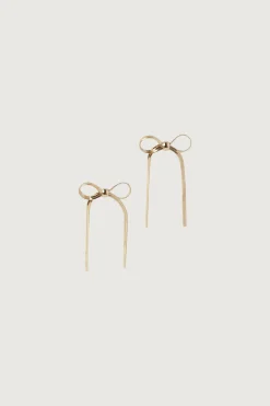 CHAIN BOW EARRING