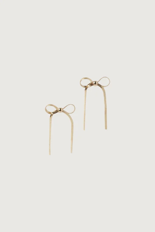CHAIN BOW EARRING