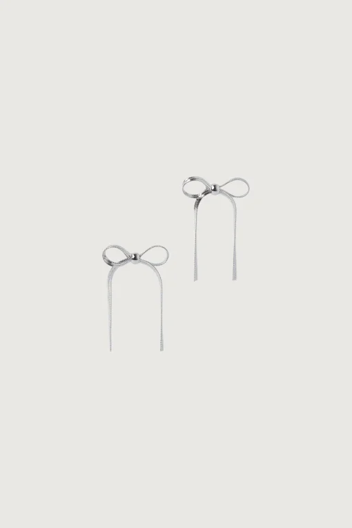 CHAIN BOW EARRING
