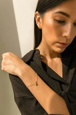 CHAIN BRACELET WITH KNOT CHARM