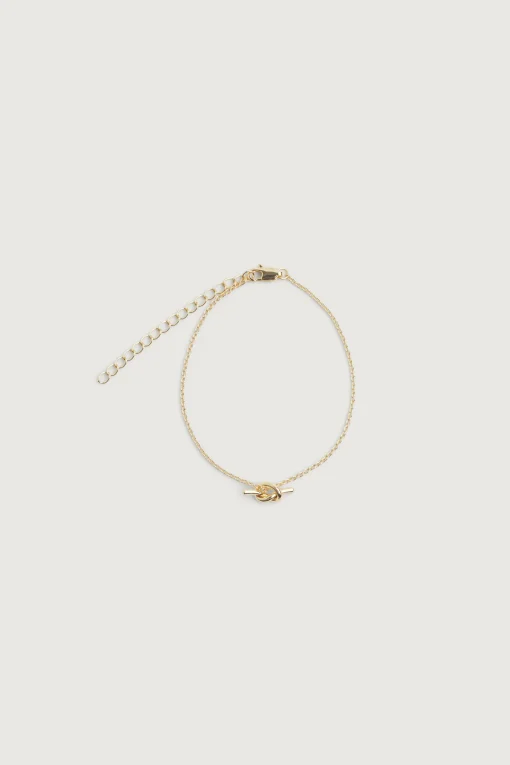 CHAIN BRACELET WITH KNOT CHARM