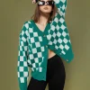 CHECKERED CARDIGAN